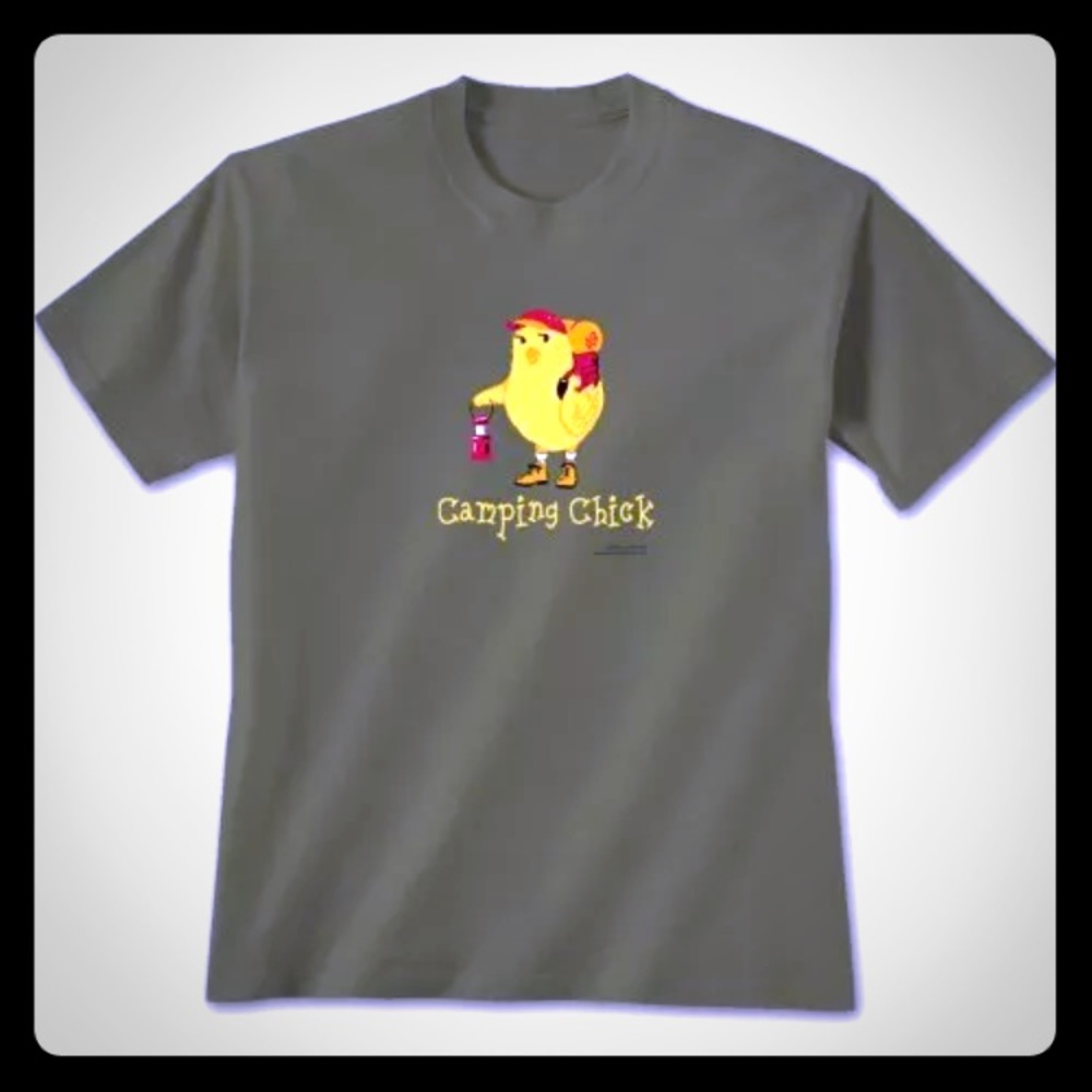Novelty Chick T Shirts CAMPING CHICK